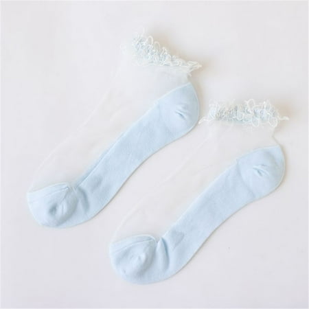

Qazqa Women Casual Summer Fashion Transparent Silk Socks Short Cute Gift Sock