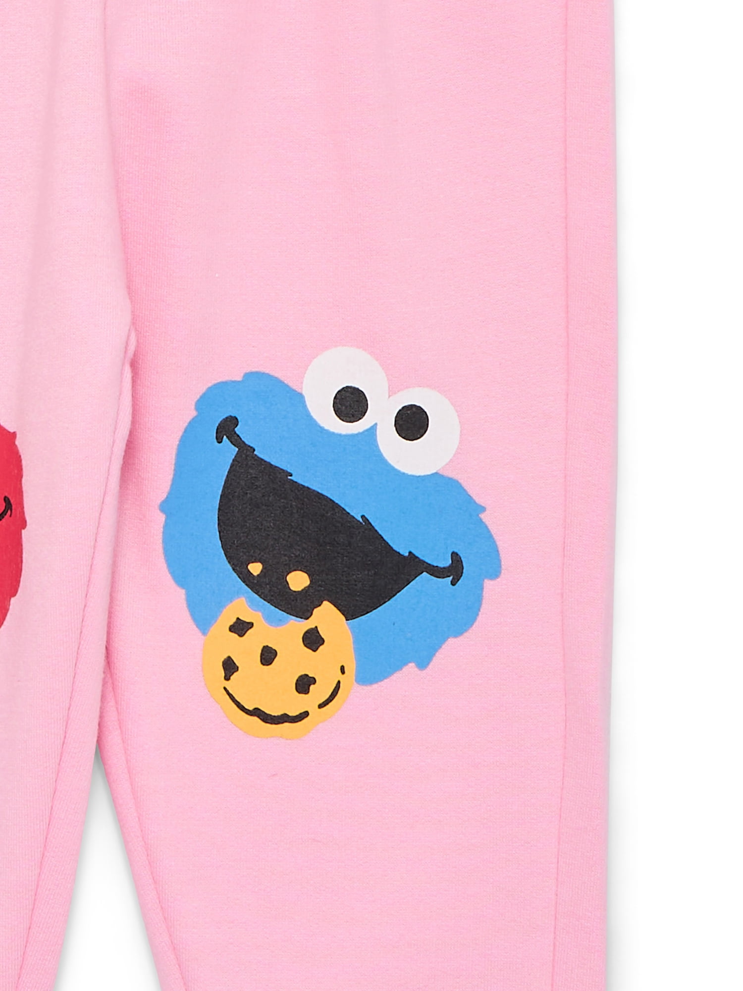 Ms. Rachel and Sesame Street Baby Girls Fleece Crewneck Top and Pants Set, Sizes 0M-24M