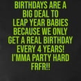 thumbnail image 3 of CafePress - Birthdays Are A Big Deal To Leap Year Babies Long Sleeve T Shirt - Women's Long Sleeve Graphic Tee Casual Fit, 3 of 4