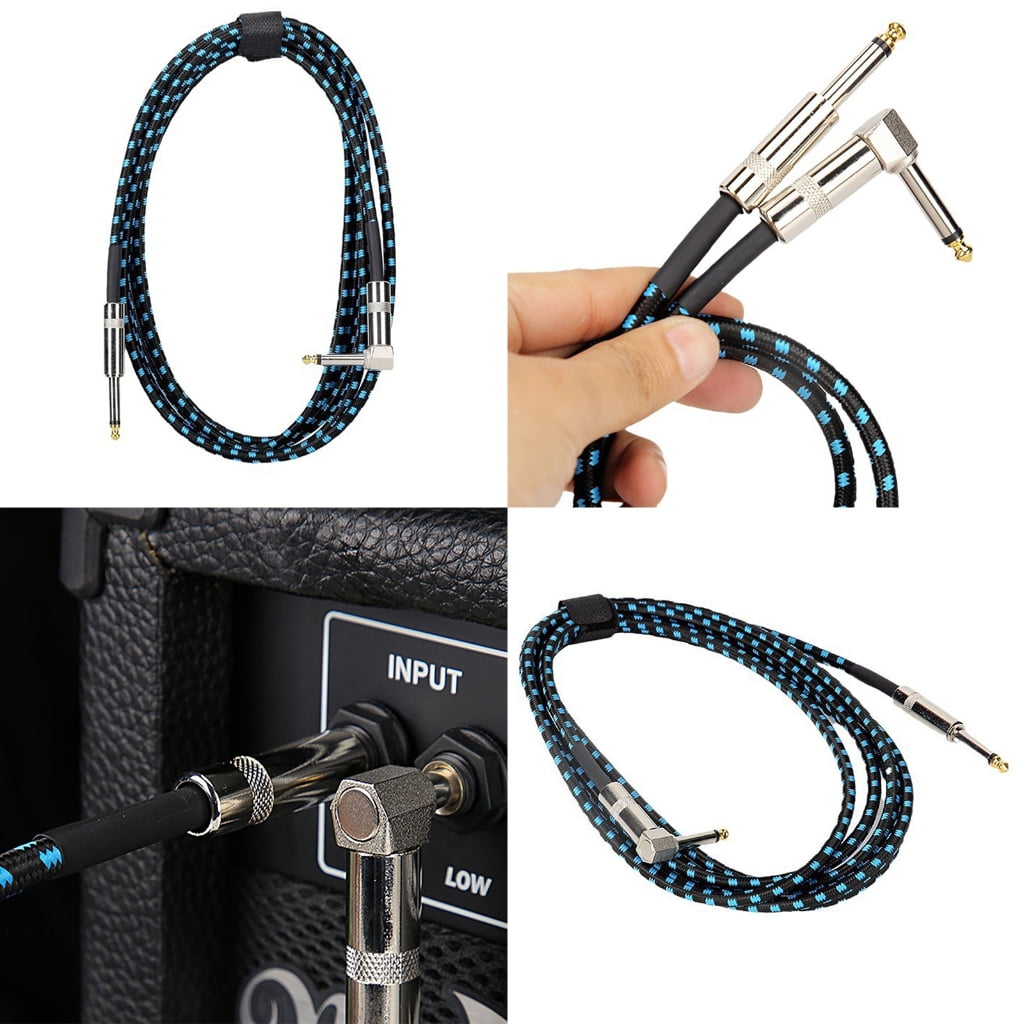 Jesscasday Heavy Duty Electric Guitar Cord Double Shielding Design Gold Plate Plugs Enhances Signal Transmission For Musicians