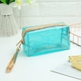 thumbnail image 4 of LHSHID Women Swimming Bag Waterproof Handbags Transparent PVC Plastic Pool Beach Makeup Organizer Toiletry Storage PVC Bag, 4 of 6