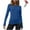 Blue, variant on ameIAEA Womens Long Sleeve Shirts Crewneck Thermal Tops Base Layer Undershirt with Socks