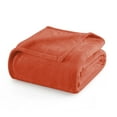 thumbnail image 2 of IR Imperial Rooms Fleece Bed Blanket 310 GSM Microfiber Lightweight Warm Blanket Fluffy Cozy Plush Throw Rust Twin Size, 2 of 14