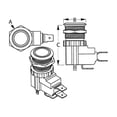 thumbnail image 2 of Sea-Dog 4030641 LED Push Button On/Off Switch - High Amp, 2 of 2