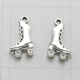 thumbnail image 2 of 20pcs Alloy Ice Skate Shape Pendants Charms DIY Jewelry Making Accessory for Necklace Bracelet (Antique Silver), 2 of 3