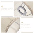 thumbnail image 5 of Chandelier Lamp Shades Table Lamp Shade Clip- On Drum Small Lamp Shades Cloth Candelabra Bulb Shades Lamp Cover For Table Chandelier or Wall Lamp, 5 of 6