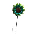 thumbnail image 4 of Estaca de jardín, decoración de jardín para exteriores, elegante arte de jardín campestre, flor de metal para Verde, 4 of 9