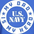 thumbnail image 3 of CafePress - U.S. Navy My Dad Is My Hero Dark T Shirt - Men's Classic Graphic Cotton T-Shirt, 3 of 4
