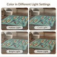 thumbnail image 7 of ODIKA 9'x12' Washable Area Rug Non-Shedding, Easy Care Fish Fishing Vintage Cabin Tackle Net Motif Lake Border Angler for Master Suite, California King, Under Bed, 7 of 7