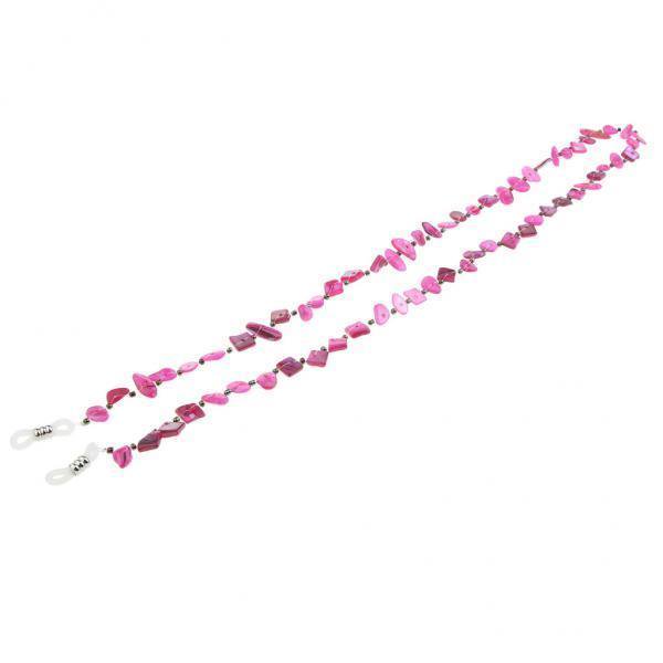 Bunblic 10X Anti-Slip Eyeglasses Chain Rope Spectacles Cord Retainer Strap Rose Red