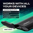 thumbnail image 5 of ADATA SD810 2000G IP68 Water Resistance Up to 2000 MB/s USB 3.2 Gen 2 USB-C External Solid State Drive - Black for Android (SD810-2000G-CBK), 5 of 8