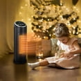 thumbnail image 4 of paproos Space Heater for Indoor Use, Portable Heater with Remote, 1000W/1500W Fast Heating Electric Heater, 1-12h Timer, 90° Quiet Oscillating Small Heater for Office Home, 4 of 8