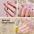 thumbnail image 3 of Set de esmaltes de uñas Gel Liner Beetles, 6 unidades, punta francesa blanca, 3 of 7