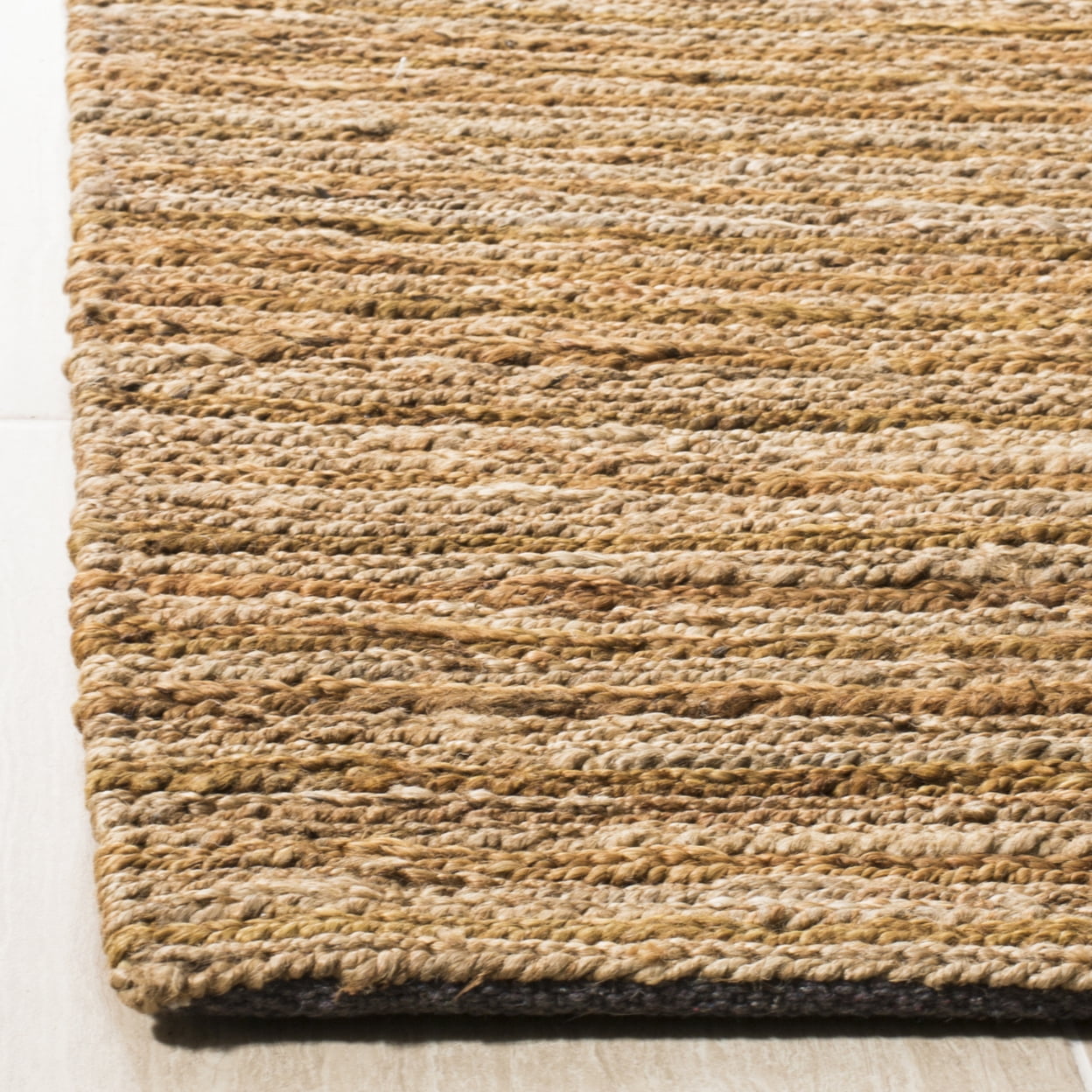SAFAVIEH Organic Baldric Solid Braided Jute Area Rug, Natural, 6' x 9'