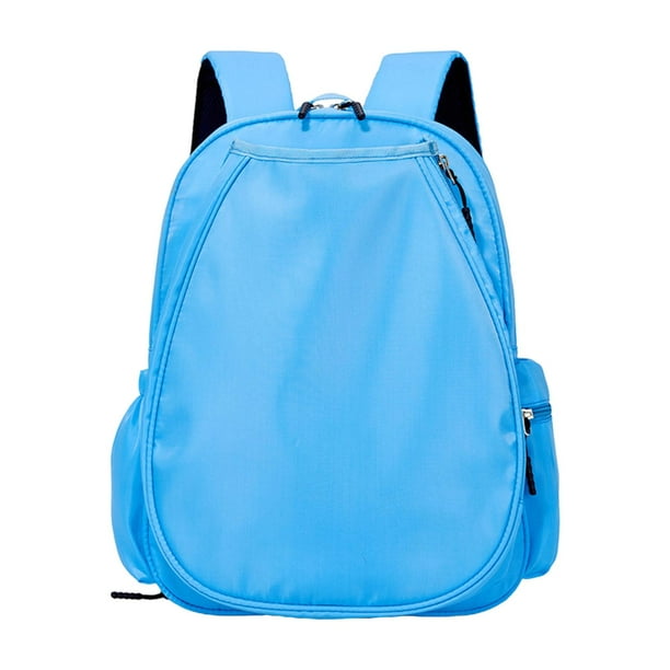 Mochila de tenis con compartimento para zapatos, resistente al agua, de gran capacidad, multiusos, portátil, bolsa deportiva para mujeres y hombres. Azul