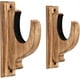 thumbnail image 1 of Gun rack wall mount, solid wood shotgun and rifle wall mount for sword bow gun display, vintage gun rack, perfect gift for men, 1 of 5