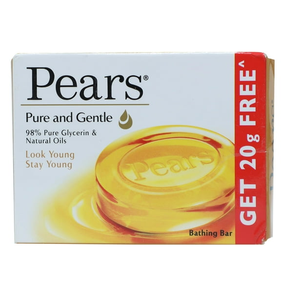 Pears Pure & Gentle Jabón de Glicerina y Aceites Naturales 75 g el Pears