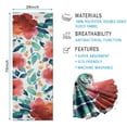 thumbnail image 2 of Pioneer Flower Floral Print Pattern Hot Yoga Mat Towel Non Slip for Hot Yoga - Quick-Drying Yoga Mat Cover with 4 Corner Pockets with Travel Bag - Hot Yoga Towel Non Slip 70"x26", 2 of 6
