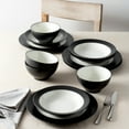thumbnail image 4 of Noritake Colorwave Graphite 12-Piece Rim Dinnerware Set, Service for 4, 4 of 7