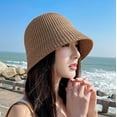 thumbnail image 5 of qolati Sun Hats for Women Straw Packable Wide Brims Visor Bucket Beach Hat Foldable Summer Fisherman Caps Outdoor Clothes, 5 of 5