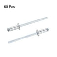 thumbnail image 4 of Unique Bargains 3.2mm Diameter 9mm Grip Length Silver Tone Aluminum Blind Rivets 60 Pack, 4 of 4
