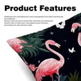 thumbnail image 2 of Flamingo Set of 2 Velvet Throw Pillow Covers with Unique Patterns - 16x16, 18x18, 20x20 Inches for Various Occasions - Pillows Covers Throw Pillow Inserts Pillow Inserts - Luxurious Home Decor, 2 of 6