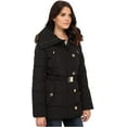 thumbnail image 4 of Michael Kors Faux Fur Trim Hooded Down Coat-Black-M, 4 of 4