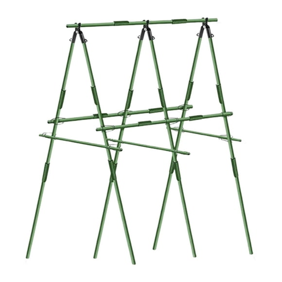 JIEMUCES Metal Garden Trellis for Climbing Plants A-Frame Grape Trellis with Non-Slip Texture Outdoor Plant Support Trellis for Vines Flowers Vegetables