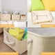 thumbnail image 3 of Cestas de Almacenamiento de Tela para Organizar 3pcs, Cestas Decorativas de Almacenamiento con Asas,Cestas de Tela Organizadoras de Grandes de Plegable para Ropa Juguetes, 36*27*17cm, 3 of 7
