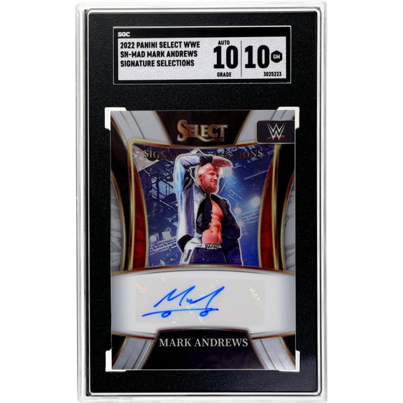 2022 Panini Select Wwe #SN-MAD Mark Andrews Sig. Selections SGC 10