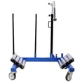 thumbnail image 6 of 2640 LBS Capacity Heavy Duty Dual Wheel Dolly - Hydraulic Tire Changer & Mover for Truck, Tractor & SUV Tires with 8 Locking Positions, Portable & Easy Maneuver (Blue), 6 of 9