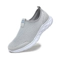 thumbnail image 6 of NOKIO Women's Soft Cushioned Sneakers Hollow Breathable Mesh L𝗈afers Wide Width Athlet𝗂c Tennis Summer S𝗅ip On Fashion Sneakers Outdoor Walking Casual Shoes, 6 of 9