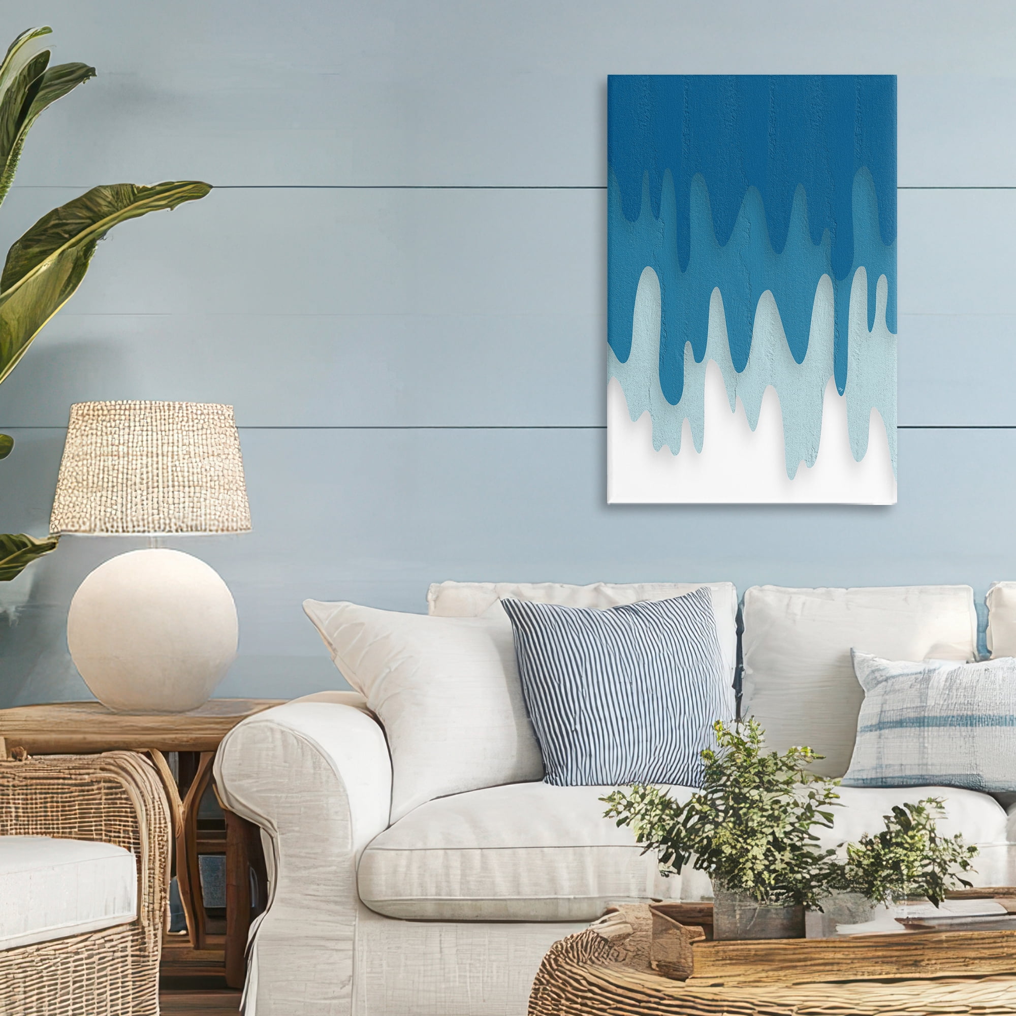 Stupell Industries Water Wave Fluid Contour Canvas Wall Art, design by Martina Pavlova