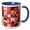 Blue/White, variant on 3drose, Gingerbread Man Retro Christmas Cookie Holiday Baking, 11oz Mug