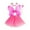 Pink, variant on BELOVING Butterfly Costume Set 4Pcs/Set for Costume Parties Masquerade Birthday Party White