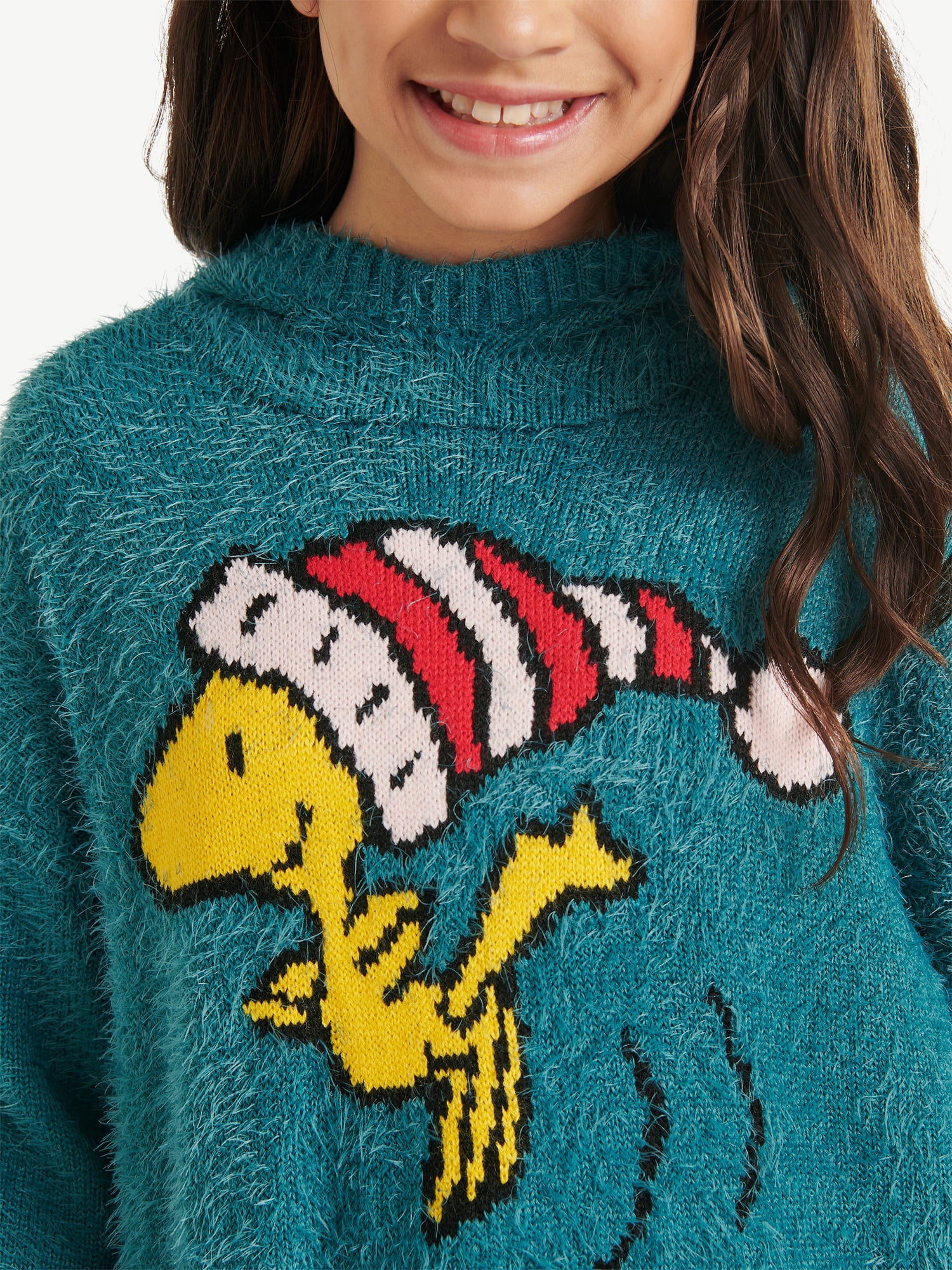 Justice x Snoopy Girls Hooded Sweater, Sizes XS - XLP