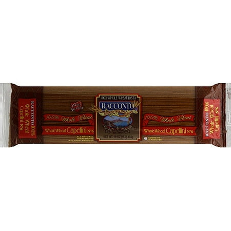 Racconto Whole Wheat Capellini Pasta, 16 oz, (Pack of 20)
