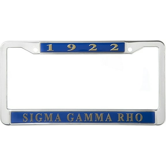 Sigma Gamma Rho 1922 Metal License Frame [Blue - Car/Truck]