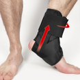 thumbnail image 4 of Soporte de tobillo Baoblaze Fuerte apoyo Cómodo con cordones Talón abierto pa baloncesto Fútbol Ciclismo, 4 of 8