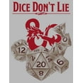 thumbnail image 2 of Junior's Dungeons & Dragons Dice Don't Lie, Follow Your Path Graphic Tee Athletic Heather Medium, 2 of 3