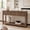 Brown, variant on Fluted Wave Console Table, 47.3" Slim Entryway Sofa Table with 3 Drawers and Lower Shelf, Modern Narrow Hallway Side Table, for Foyer Living Room Kitchen