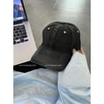 thumbnail image 5 of CoCopeaunts Wash Denim Baseball Cap For Women Spring Summer Ponytail Snapback Cap Men Soft Top Baseball Cap Cotton Outdoor Visor Cap Unisex, 5 of 6