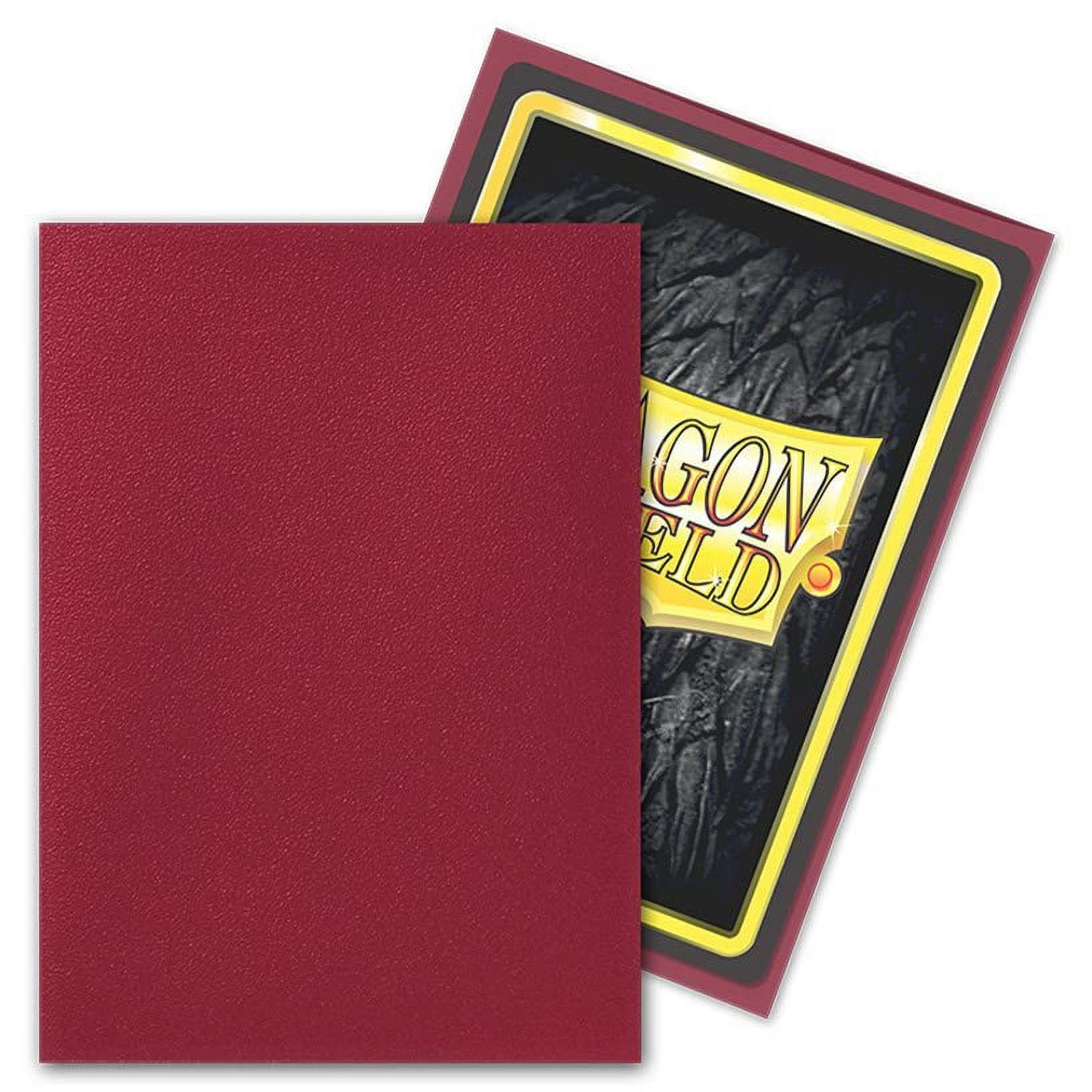 2 Packs Dragon Shield Matte Blood Red Standard Size 100 ct Card Sleeves Value Bundle!