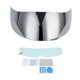 thumbnail image 1 of Universal Helmet Visor Wind Shield Anti Scratch with Anti Fog Film Protector Fit for K3SV K5(Silver Plating ), 1 of 4