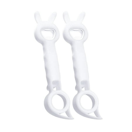 

2pcs Creative Multi Purpose Beverage 4 In 1 Can Opener Lid Opener Kitchen Tool Multi-Functional Cup And Bottle Opener Kitchen Supplies