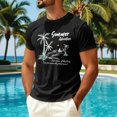 thumbnail image 2 of Sewkxo Mens Hawaiian Short Sleeve T-Shirts Graphic Crew Neck Casual Shirt Summer Beach Palm Tree Printed Vintage Tees,Black XL, 2 of 5