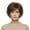 Brown, variant on Short wigs suitable for Caucasian women, pixie cut with bangs, natural synthetic hair wigs, suitable for everyday wear.