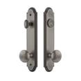 thumbnail image 2 of Grandeur 839593 Arc Solid Brass Tall Plate Single Cylinder Keyed Entry Set - Brass, 2 of 6