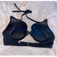thumbnail image 4 of 38C New Victoria's Secret Halter BOMBSHELL Add 2 cups Swimsuit Black Bikini Swim Top, 4 of 4