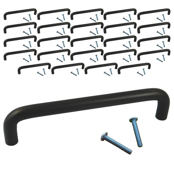 (25 Pack, CC: 5 Inch Wire Pull) Swiss Kelly Hardware Oil Rubbed Bronze Kitchen Cabinet Handles Drawer Pulls